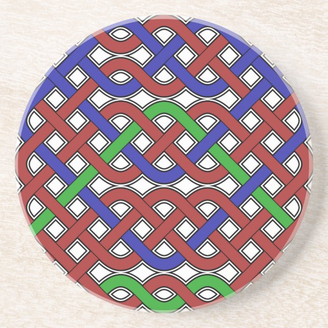 Blå, Grönt och rödkeltiska knop Underlägg (Framsidan)