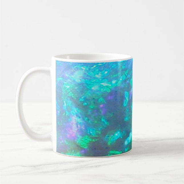 Blå Grönt Opal - Mugg (Vänster)
