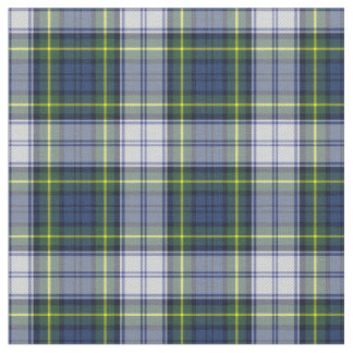 Blå Grönt Plaid Tartan Fabric Tyg