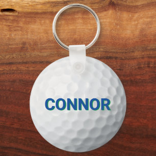 Blå Grönt Preppy Personlig Golf Bag Märkre Nyckelring