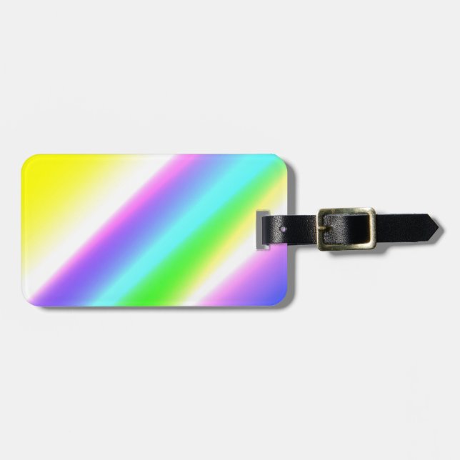 Blå grönt regnbåge abstrakt struktur mönster art t bagagebricka (Horisontell Framsida)