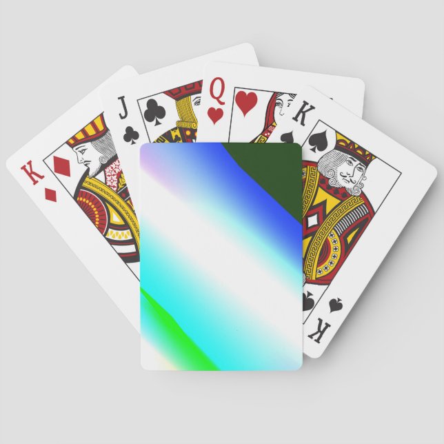 Blå grönt regnbåge abstrakt struktur mönster art t casinokort (Baksidan)