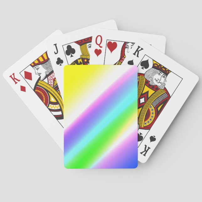 Blå grönt regnbåge abstrakt struktur mönster art t casinokort (Baksidan)