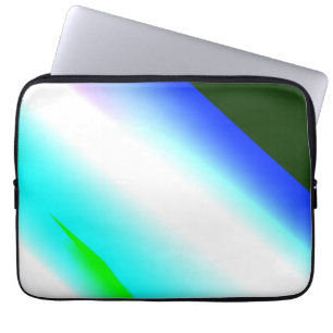Blå grönt regnbåge abstrakt struktur mönster art t laptop fodral