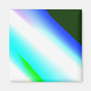 Blå grönt regnbåge abstrakt struktur mönster art t magnet
