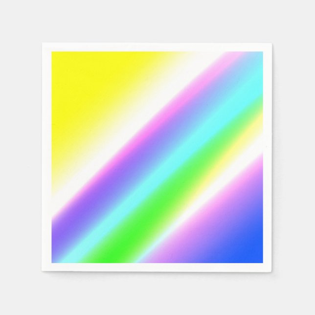 Blå grönt regnbåge abstrakt struktur mönster art t pappersservett (Framsidan)