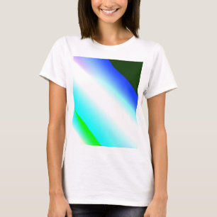 Blå grönt regnbåge abstrakt struktur mönster art t shirt