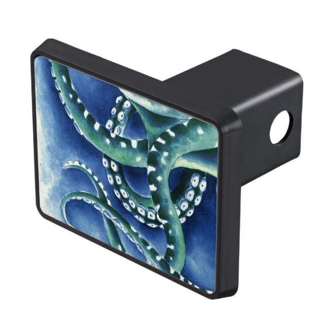 Blå Grönt Tentacles Dragkroksskydd (Topp Höger)