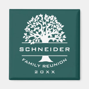 Blå Grönt Träd familjeåterförening Keepsaké Gift Magnet