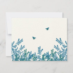 Blå Grönt, Vild Blommor, Bröllop OSA nr 3 Kort