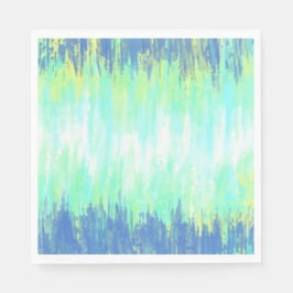 Blå Grönt Vit färgämne Pappersservett