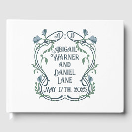 Blå Grönten Art nouveau Gästböcker