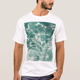 Blå Grönten Vinkara havet T Shirt