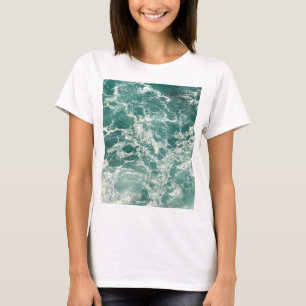 Blå Grönten Vinkara havet T Shirt