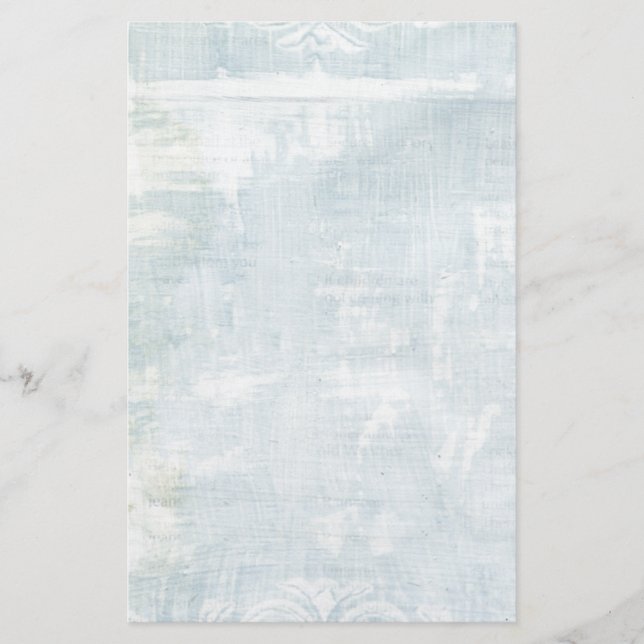 Blå Grunge Art Page Brevpapper (Framsida)