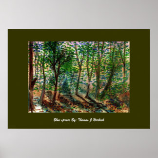 blå grus, blå grus av: Thomas J Norbeck Poster