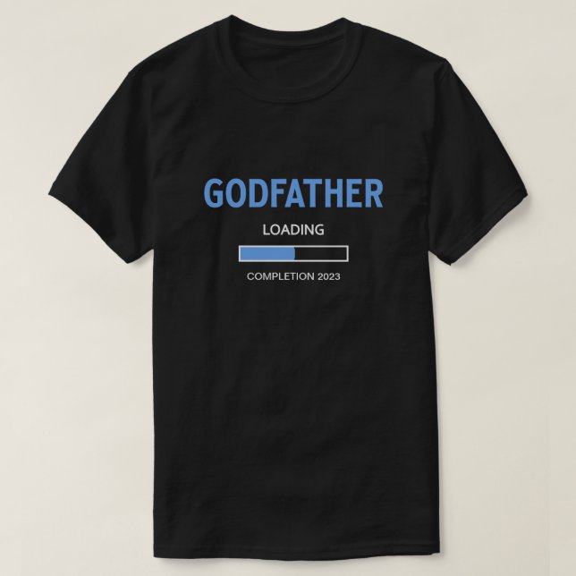 Blå gudfaderns inläsningsdatum Pojke T Shirt (Design framsida)