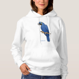 Blå-gul ara fågel tecknad illustration t shirt