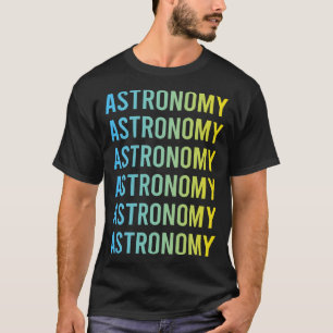 Blå Gul Astronomi T Shirt