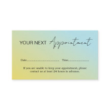 Blå Gul Gradient Avtalskort