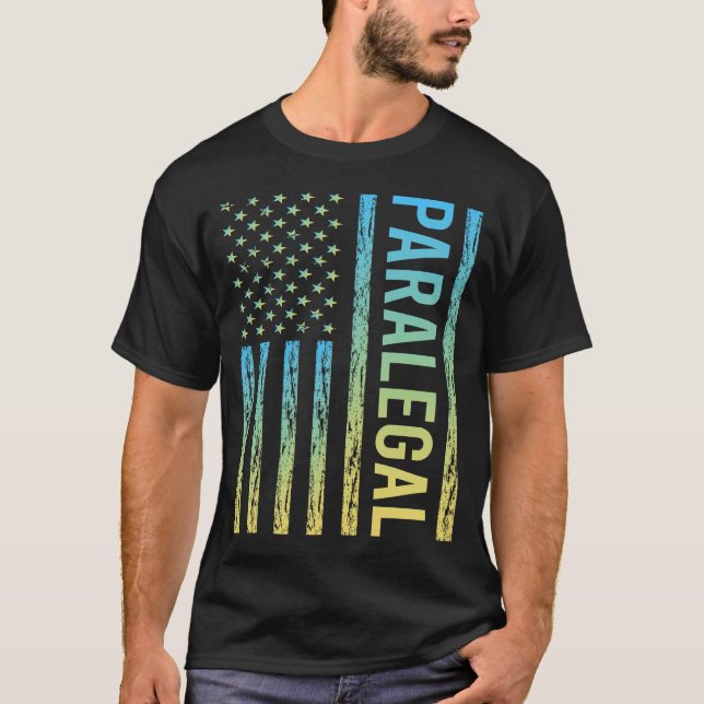 Blå Gul Juristsekreterare T Shirt (Framsida)