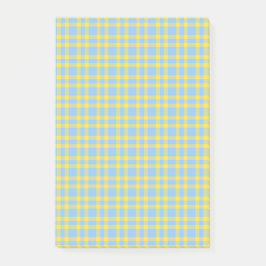 Blå Gul Karomönster Post-it Block