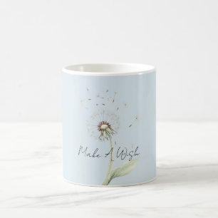 Blå Gul Vit Maskros Blomma Önska Kaffemugg