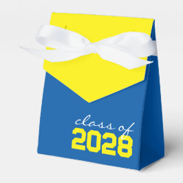 Blå & Gula Examen Favorslådor Presentaskar