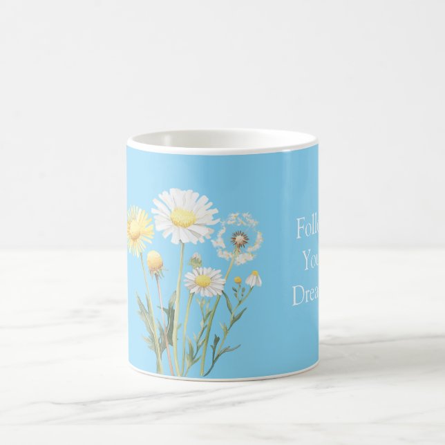 Blå Gula Vita Blommor Kaffemugg (Center)