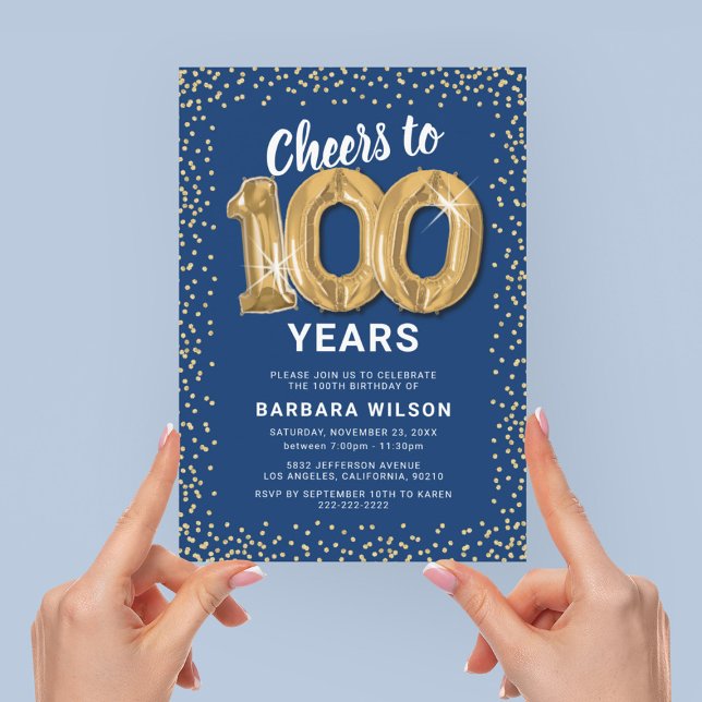 Blå Guld 100-årsfirande Inbjudan (Skapare uppladdad)