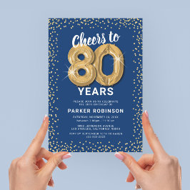 Blå Guld 80-årsfirande Inbjudan