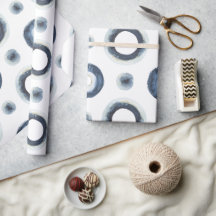 Blå guld marmorerad vattenfärg mönster