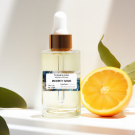 Blå guld och vit marmor fraktsedel