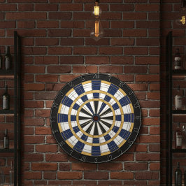 Blå Guld Professionell Dartstavla Väggkonst Darttavla