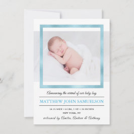 Blå guldfetter i Nyfödd bebis BOY Birtud Stats Meddelande