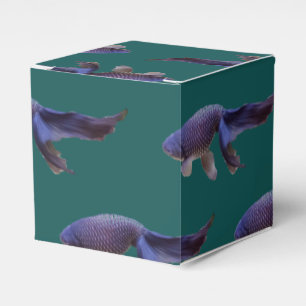 Blå guldfisk presentaskar