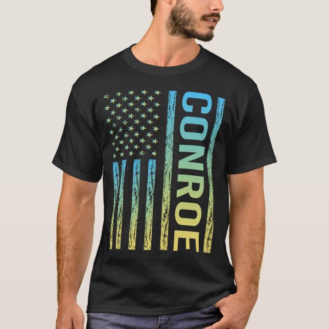 Blå Gult - Flagga T Shirt (Framsida)