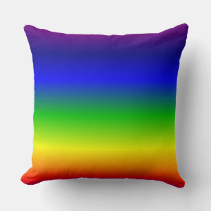 Blå Gult Grönt Röd regnbåge Pillow Kudde