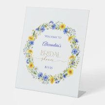 Blå Gult Lavender Wildblomme Wandeans