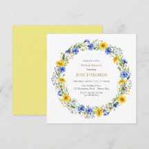 Blå Gult Lavender Wildblomme Wandeans