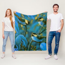 Blå gult småfåglar