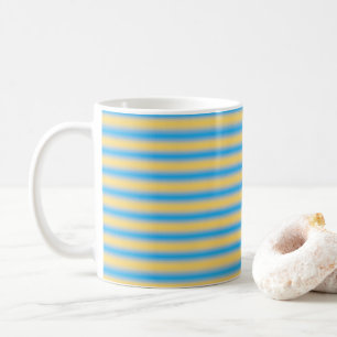 Blå Gulten Rand Mugg