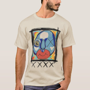 Blå Guy-blandad media T Shirt