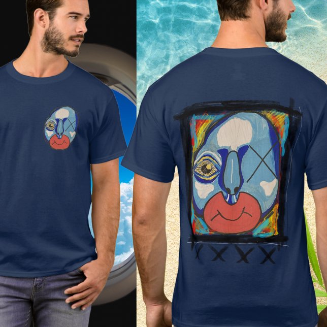 Blå Guy-blandad media T Shirt (Skapare uppladdad)