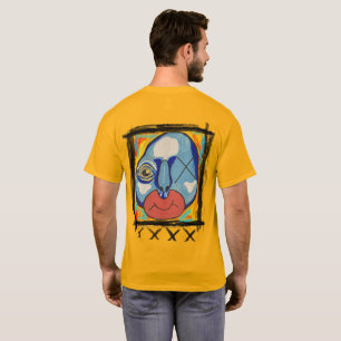 Blå Guy-blandad media T Shirt