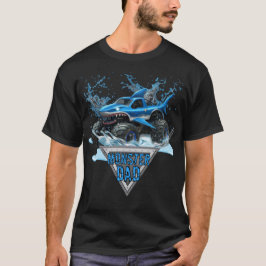 Blå Haj Monster Pappa Herr T-Shirt