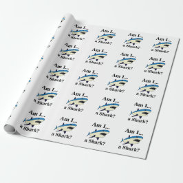 Blå haj Rolig Presentpapper