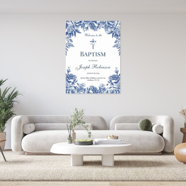 Blå hålblomning Poster (Skapare uppladdad)