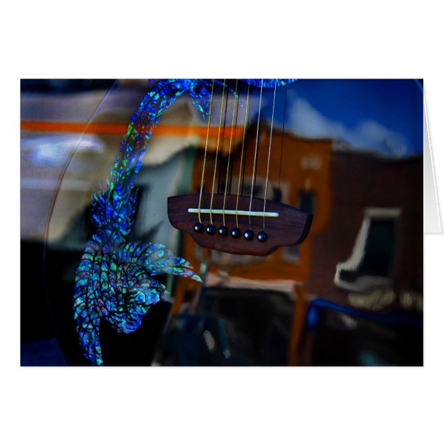 Blå Hälsningskort (Framsidan Horizontal)