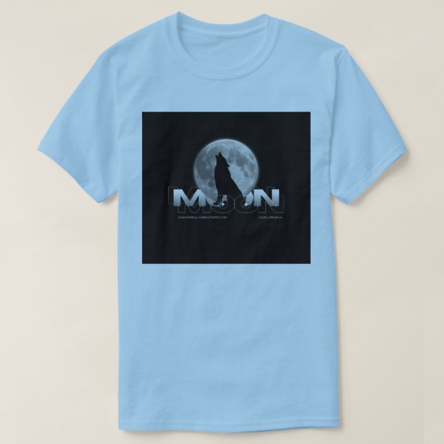 Blå halvärmad t-shirt (Design framsida)